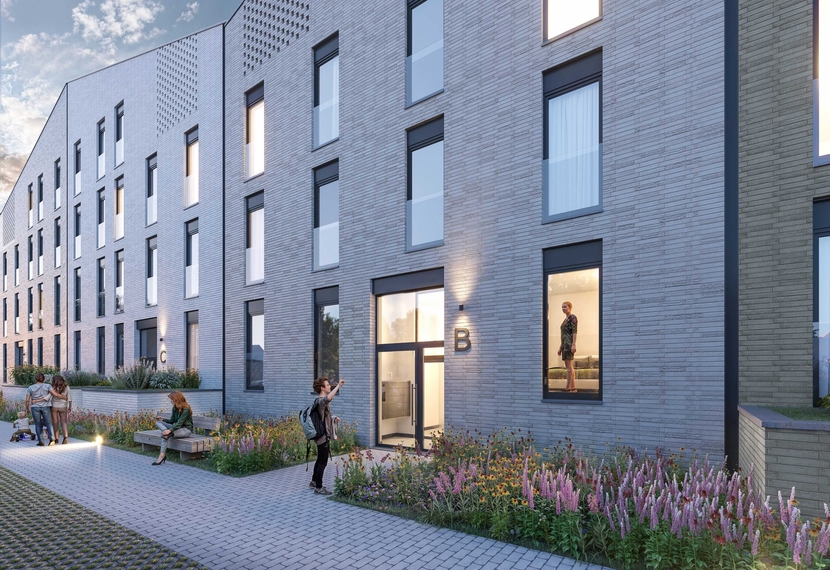 te Koop, nieuwbouw appartementen in het centrum van Sint-Eloois-Winkel