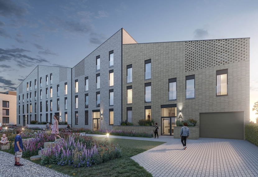 te Koop, nieuwbouw appartementen in het centrum van Sint-Eloois-Winkel