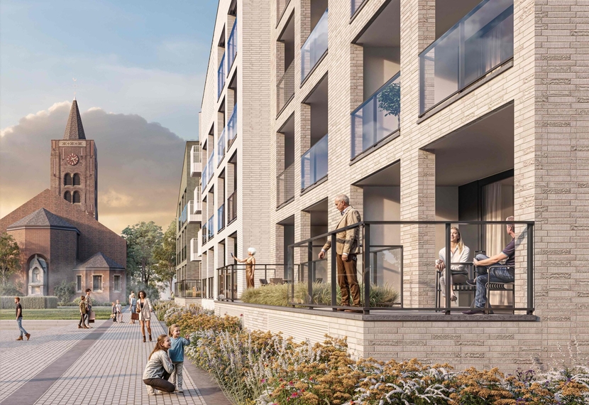 te Koop, nieuwbouw appartementen in het centrum van Sint-Eloois-Winkel