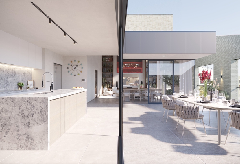 te Koop, nieuwbouw appartementen in het centrum van Sint-Eloois-Winkel