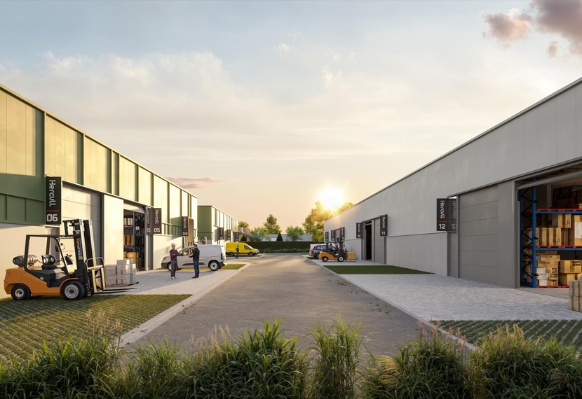 Te Huur – KMO-unit op topligging in Sint-Eloois-Winkel - Ideaal voor opslag of bedrijfsactiviteiten.