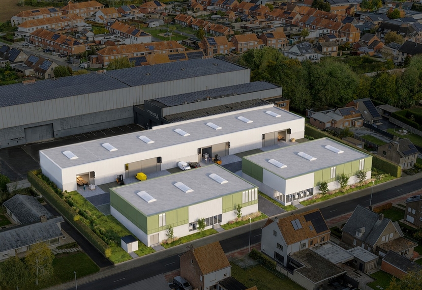 Te Huur – KMO-unit op topligging in Sint-Eloois-Winkel - Ideaal voor opslag of bedrijfsactiviteiten.