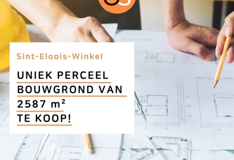 Uniek perceel bouwgrond te koop in Sint-Eloois-Winkel