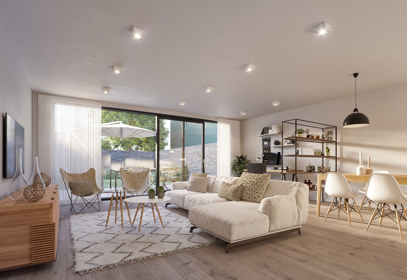 Duplexappartement op 2e verdieping met 2 slaapkamers