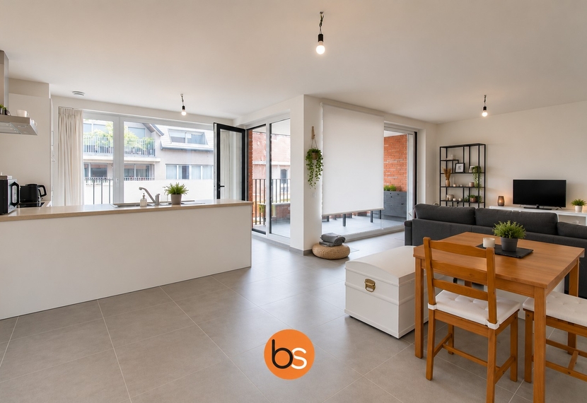 Nieuwbouwappartement met 2 ruime slaapkamers en een zonnig, overdekt terras